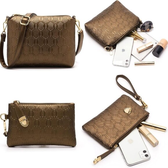 Women's Fashion Handbags Tote Bags Shoulder Bag Top Handle Satchel Purse Set 4pc - Picture 6 of 7